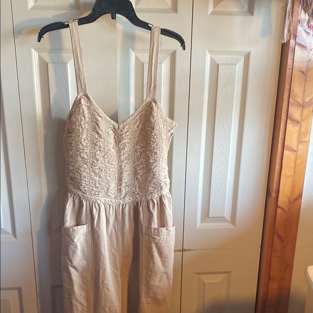 Free People NWT Forever Always 100% Cotton Wide Leg Jumpsuit small - Picture 5 of 15